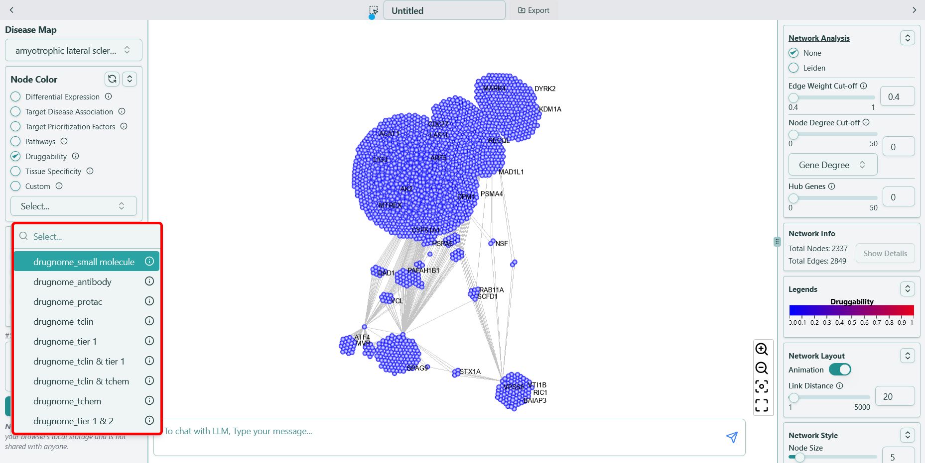 Druggability data naming convention