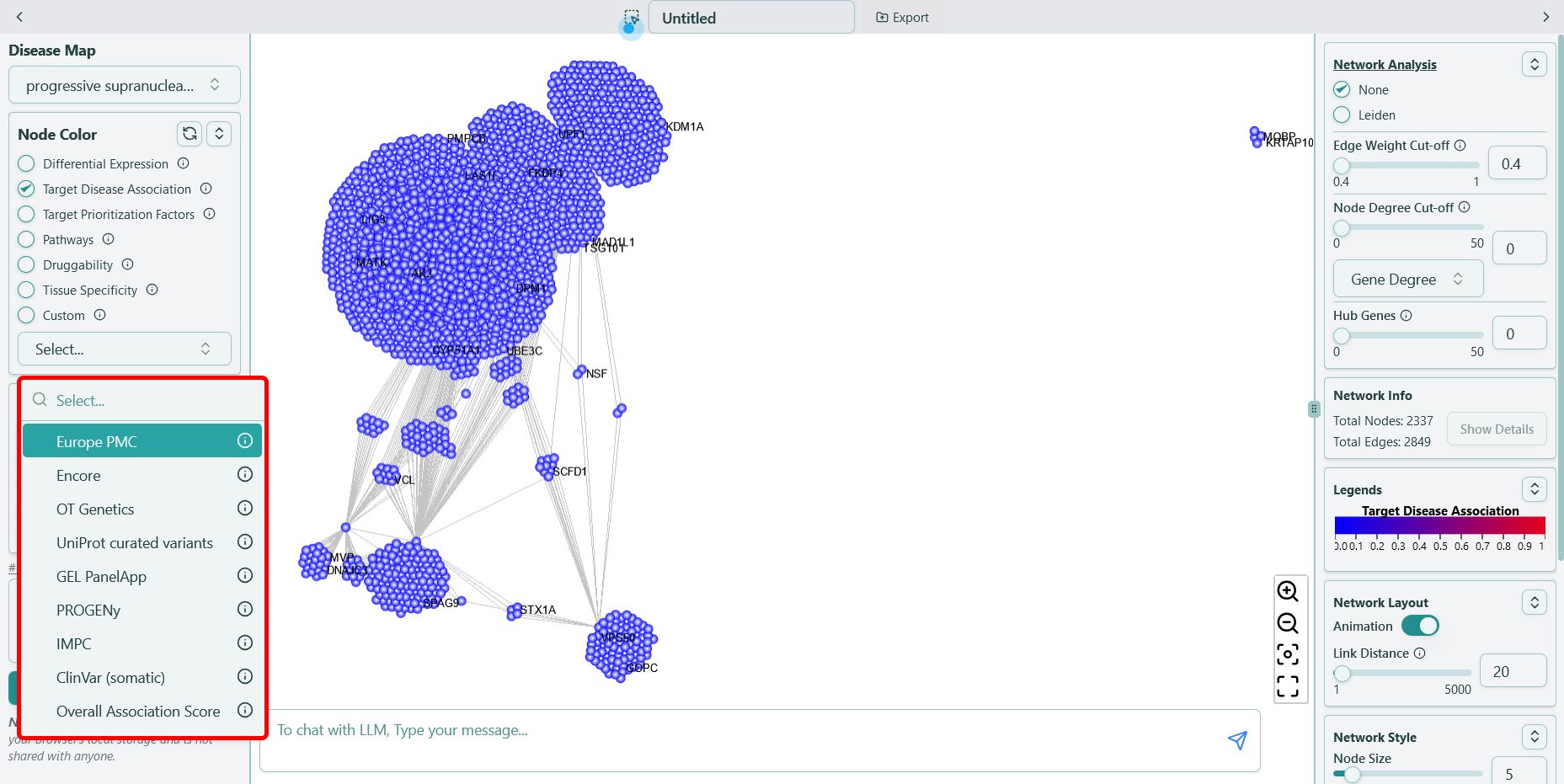Target disease association data naming convention